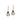 10K Yellow Gold Prasiolite and Amethyst Gemstone Drop Earrings