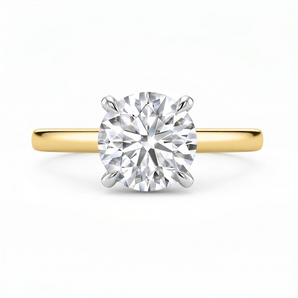14K Gold 1.00CT Round Brilliant Lab Grown Diamond Solitaire Ring