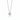 14K White Gold Diamond Halo Slider Necklace