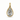 18K Yellow Gold Plated Sterling Silver 1.00ct Pear-Cut Lab-Grown Diamond Bezel Set Pendant
