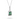 Thomas Sabo Elyndra Sterling Silver Necklace with Green Octagon Stone