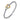 Gabriel & Co. 14K Yellow Gold and 925 Sterling Silver Heart Lock Bujukan Bangle