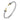 Gabriel & Co. 14K Yellow Gold and 925 Sterling Silver Bujukan Black Spinel Punk Bangle Bracelet