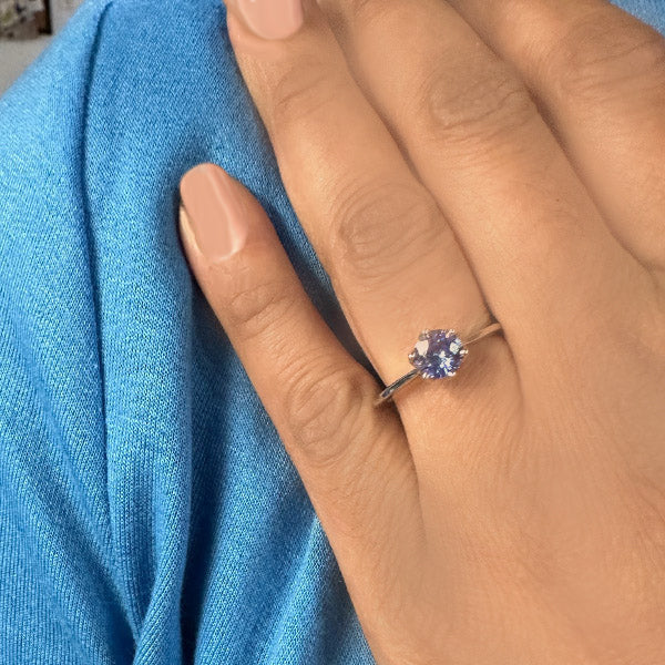 Bijoux Oro 14K Sapphire Engagement Ring