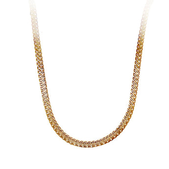 Estate 14K Italian Yellow Gold 18 Inch Fancy Link Chain