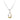 Estate 14K Two Tone Gold Diamond Asymmetrical Teardrop Pendant