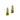 Estate 14K Yellow Gold Peridot and Diamond Curved Drop Stud Earrings
