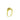 Estate 18K Yellow Gold Three Stone Diamond Openwork Triology Wave Ring