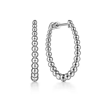 Gabriel & Co. Sterling Silver Bujukan Graduated Hoop Earrings