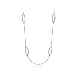 Gabriel & Co. Sterling Silver Bujukan Station Necklace