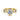 Gabriel & Co. 14K Yellow Gold Round Three Stone Bezel Set Diamond Engagement Ring