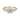 Gabriel & Co. 14K Yellow Gold Three Stone Diamond Engagement Ring Semi Mount