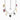 Thomas Sabo True Romance Silver 18K Gold and Enamel Charm Necklace