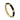 Gabriel & Co. 14K Yellow Gold Bujukan Bar Split Stackable with Black Enamel