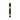 Gabriel & Co. 14K Yellow Gold Bujukan Bar Split Stackable with Black Enamel