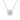 Gabriel & Co. 925 Sterling Silver Round Filigree White Sapphire Pendant Necklace