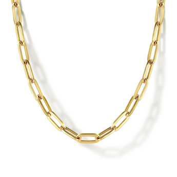 Gabriel & Co. 14K Yellow Gold Paper Clip Chain Necklace