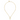 Gabriel & Co. 14K Yellow Gold Chain Necklace with Rectangle Drop