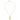 Gabriel & Co. 14K Yellow Gold Elongated Dog Tag Pendant Hollow Chain Necklace