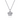 Gabriel & Co. 925 Serling Silver Diamond Bujukan Frame Flower Diamond Cut Pendant Necklace