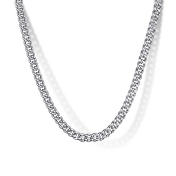 Gabriel & Co. 22 Inch 3mm 925 Sterling Silver Mens Hollow Cuban Link Chain Necklace