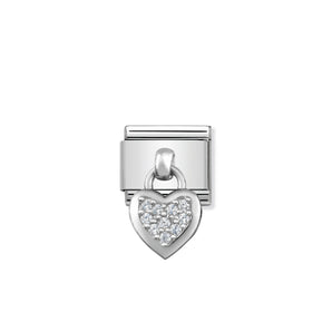 Nomination Italy Composable Classic CHARMS stainless steel and 925 sterling silver Heart
