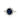 Platinum Natural Sapphire and Diamond Halo Engagement Ring