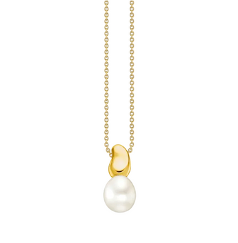 Thomas Sabo Natural Beauty Gold-Plated Necklace with Pearl Pendant