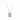 Fine Sterling Silver 1.00ct Emerald-Cut Lab-Grown Diamond Bezel Set Necklace