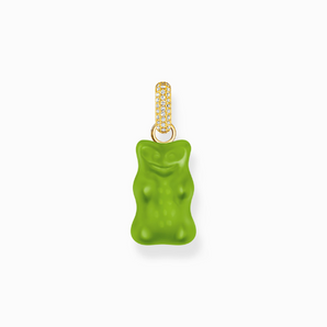 THOMAS SABO x HARIBO: Large Pendant with Green Goldbears and Zirconia Vermeil