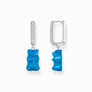 THOMAS SABO x HARIBO: Single Hoop Earring Large with Blue Goldbears