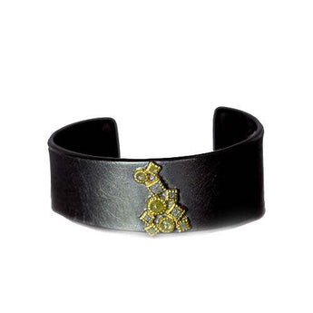 Todd Reed 18K Gold and Sterling Silver Artisinal Diamond Cuff