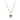 Upcycled Estate 18K Yellow Gold Tsavorite Garnet Charm Pendant