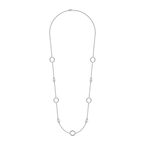 【BLACKPURPLE】23SS★ milkyway necklace Sparkle Loop-Thru Necklace – Handmade on Venus