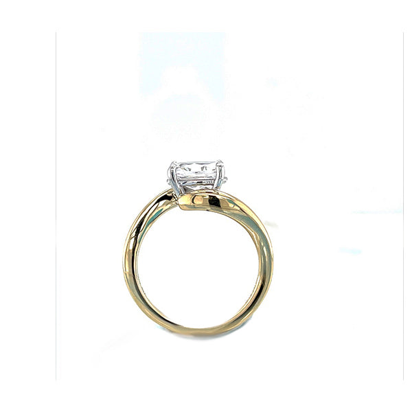 Gabriel & Co Oval Diamond Split Shank Engagement Ring