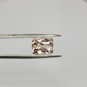 4.40 carat antique-cushion cut ballet pink morganite loose gemstone