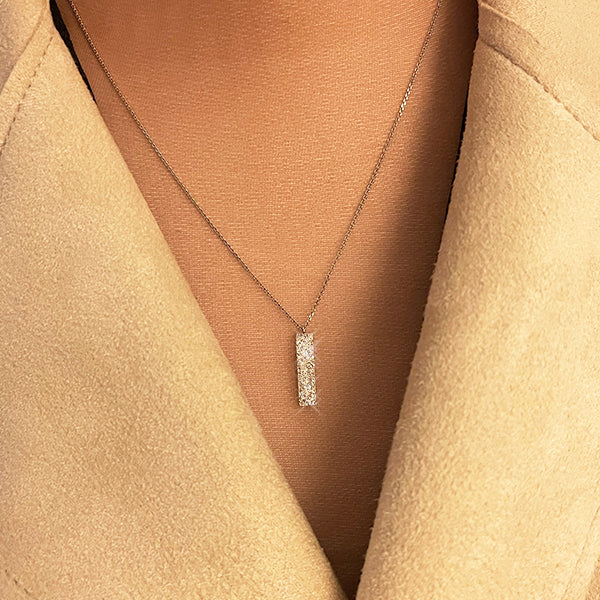 Petit Bijoux 14K Diamond Wafer Pendant