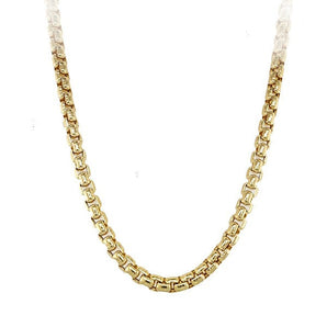 10K Yellow Gold 5mm Wide Round Box Chain