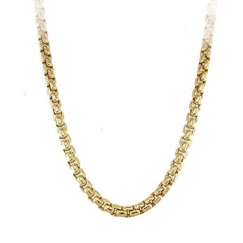10K Yellow Gold 5mm Wide Round Box Chain