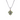 Estate David Yurman Sterling Silver And 18K Gold Peridot Pendant