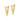 14K Polished Triangle Hoop Earrings