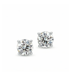 14K Gold 1.5ctw Lab-Grown Diamond Solitaire Stud Earrings