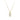 18K Yellow Gold Plated Sterling Silver 1.00ct Marquise-Cut Lab-Grown Diamond Bezel Set Pendant