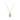 18K Yellow Gold Plated Sterling Silver 1.00ct Pear-Cut Lab-Grown Diamond Bezel Set Pendant