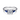 Gabriel & Co. Amerie 14K White Gold Round Sapphire Engagement Ring Semi Mount