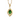 Estate 14K Yellow Gold Tsavorite Garnet Pendant