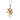 Estate 10K Yellow Gold Pearl Flower Pendant