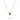 Thomas Sabo Elyndra Gold-Plated Necklace with Green Teardrop Stone