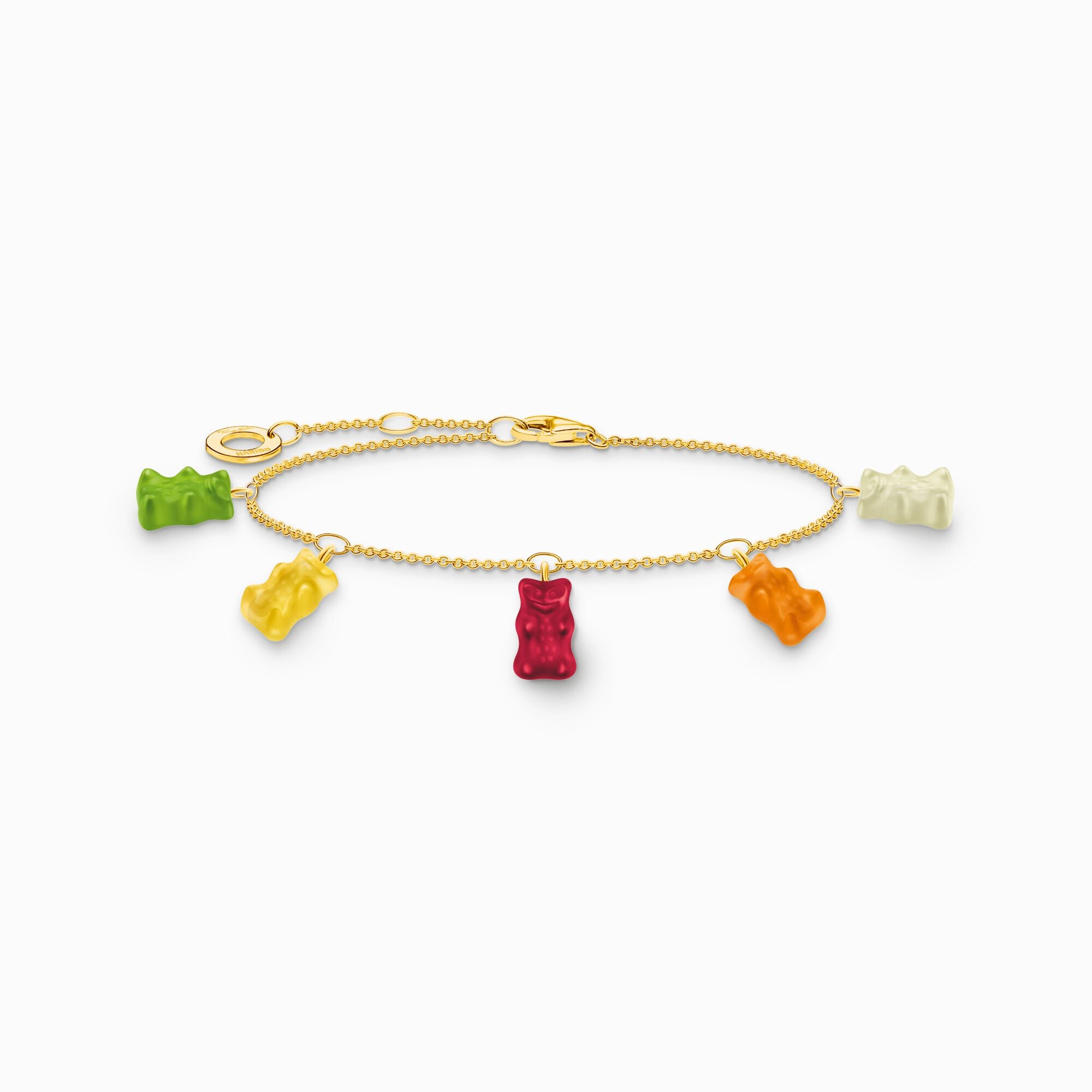 THOMAS SABO x HARIBO: Bracelet With Colourful Golden Bears, Vermeil