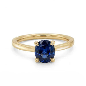 Bijoux Signature 14K Yellow Gold Solstice Upcycled 1.12ct Sapphire Solitaire Engagement Ring